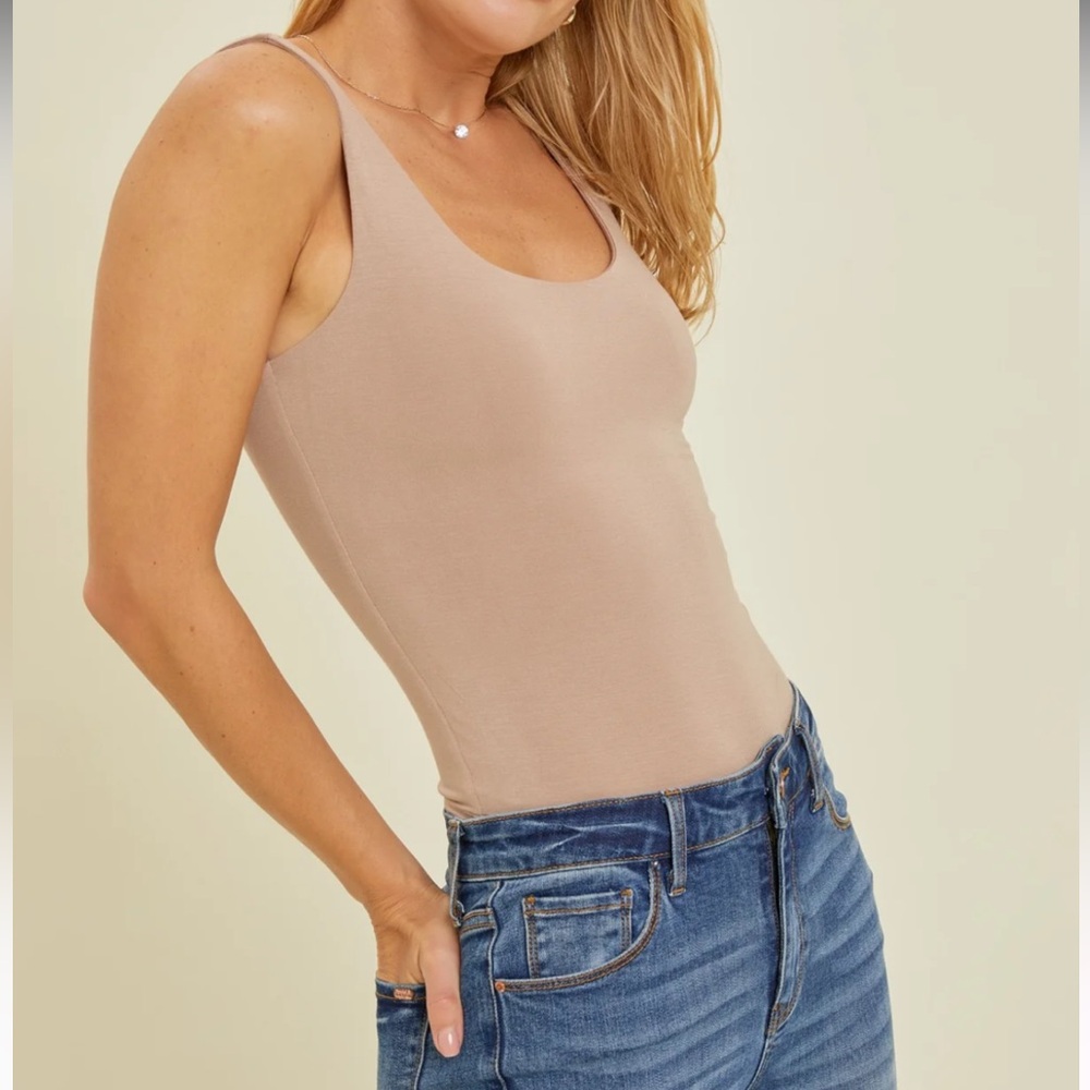 New scoop neck jersey tank